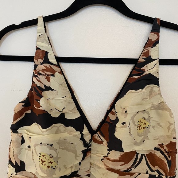 SIR the label Floral Maxi Dress - Cream and Brown - Picture 9 of 14